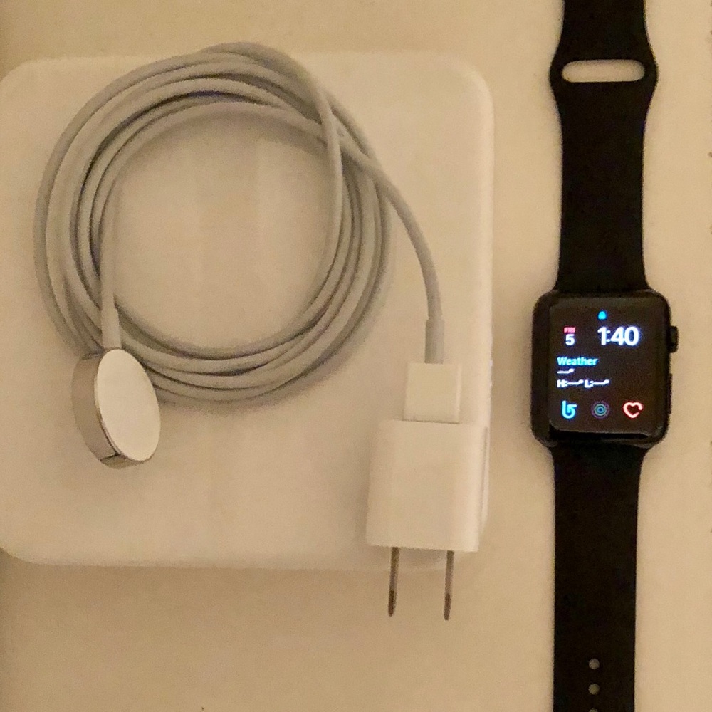 Apple watch black stainless steal 42mm